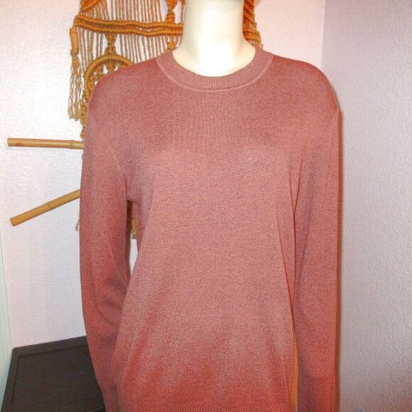 Arach & Cloz Sweater Men's Size L Soft Lambswool Blend Pullover Crew Career NWT - Picture 2 of 9
